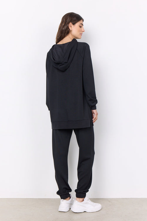 Banu 111 Hoodie Sweatshirt in Black Tops Soya Concept