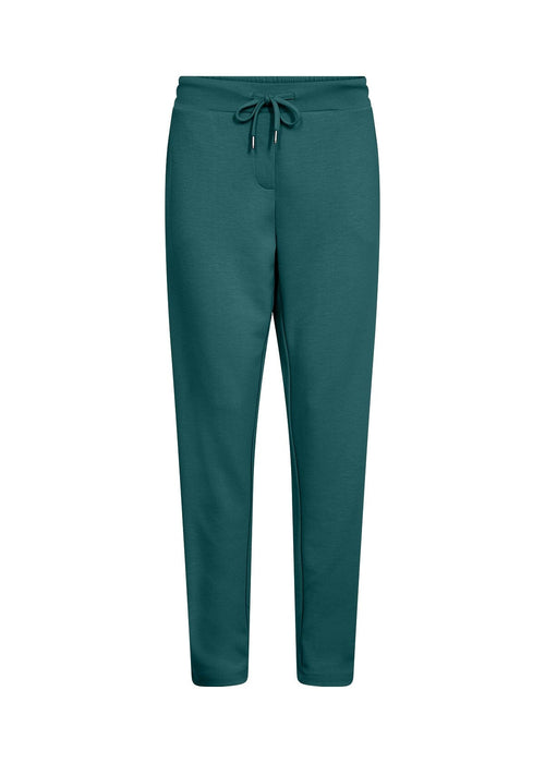 Banu 157 Tailored Jogger Trousers in Shady Teal Trousers Soya Concept