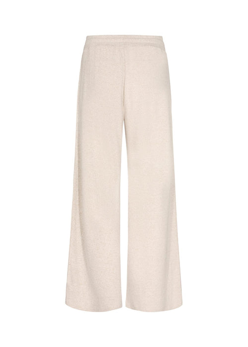 BIARA 72 Soft Wide Leg Lounge Trousers in Cream Trousers Soya Concept