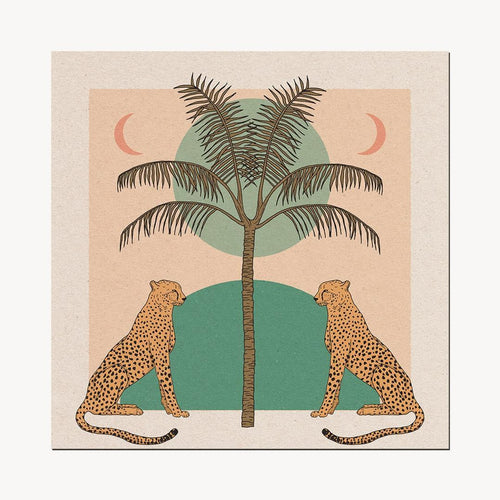 Cai & Jo Symmetry Leopards Art Print Home Accessories Cai & Jo