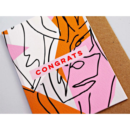 Congrats Card in Colourful Graphic Cards The Completist