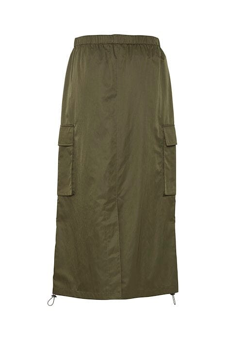 DATINE Utility Midi Skirt in Olive Green Skirts B.Young
