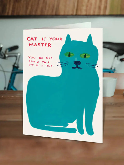 David Shrigley Master Cat Card Cards David Shrigley