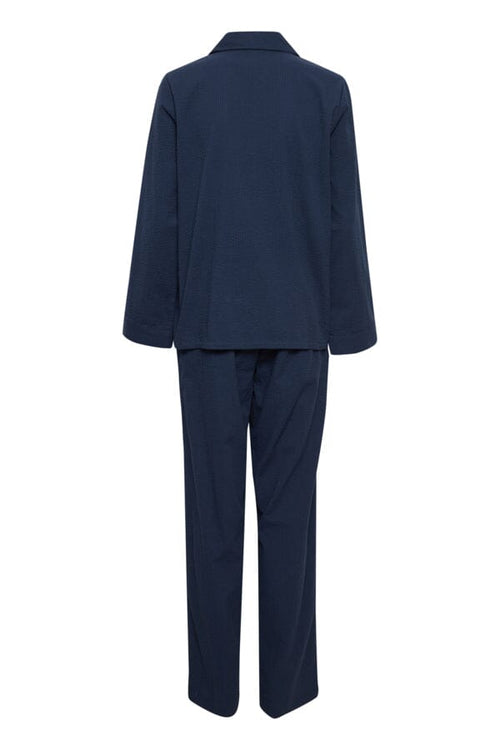 HYGGA Navy Cotton Pyjama Set Coats & Jackets B.Young