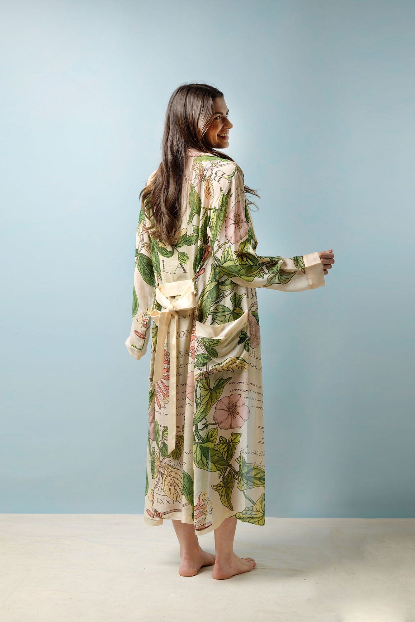 One Hundred StarsBarcelona Map Dressing Gown Suki's Wardrobe