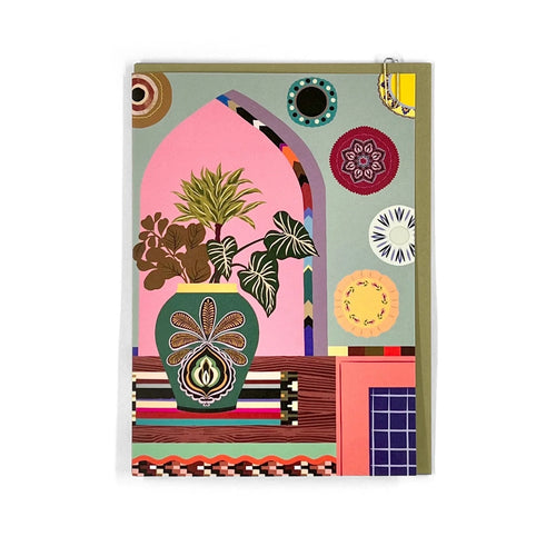 Pavilion Lifestyle II ‘Plates and Vase’ Greetings Card Cards Pavilion