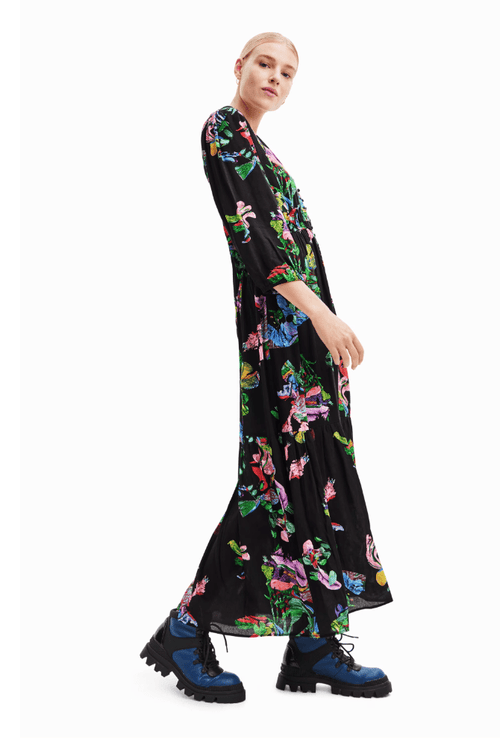 POPPY Christian Lacroix Bright Floral Maxi Dress Dresses Desigual