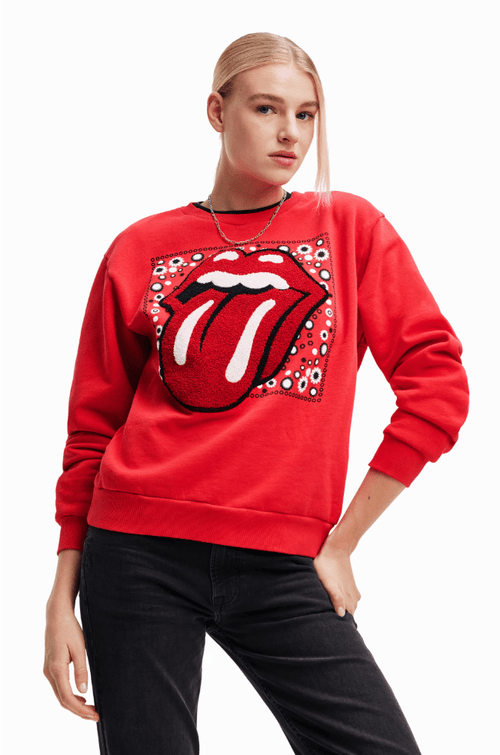 Rolling Stones Red Sweatshirt knitwear Desigual