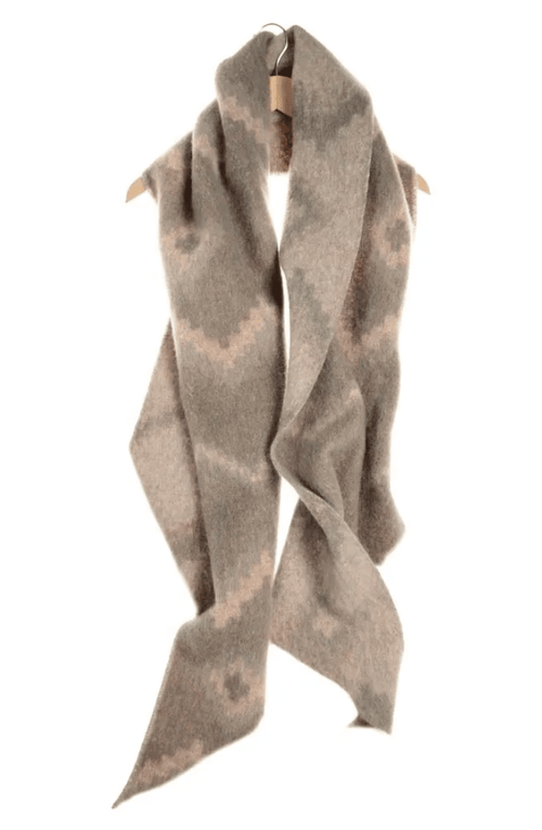 Super Soft Felted Scarf Wrap in Neutral Aztec- WN473 Scarves Hot Tomato