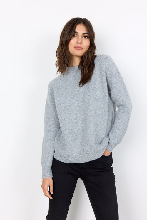TEONA High Neck Classic Knit Jumper - 2 colours available knitwear Soya Concept